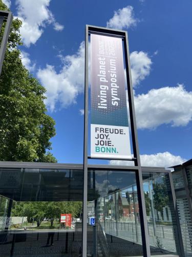 Living Planet Symposium Banner in Bonn